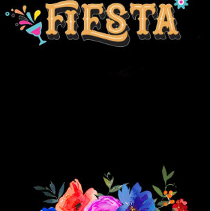 Convite Colorida Watercolor Florals Fiesta Chá de casament