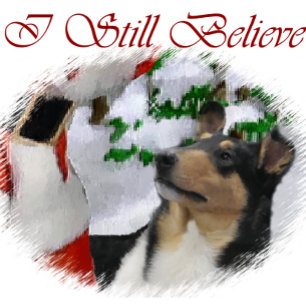 Cartão De Festividades Suave presentes de Natal Collie