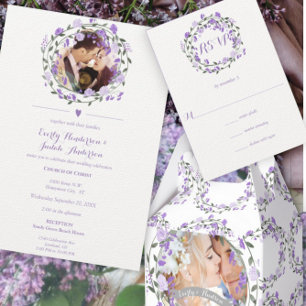 Convite Rustic Floral Garland Folk Art Marsala Casamento