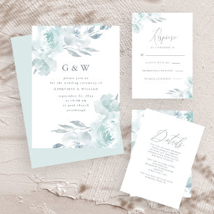 Adiamento do Casamento Floral Azul bonito