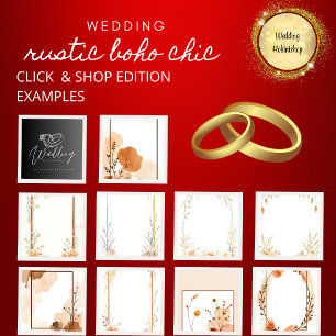 Cartão De Agradecimento Casamento Botânico Rustic Beige