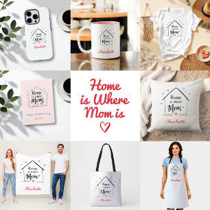 Bolsa Tote A Casa É Onde A Mãe Está   Dia de as mães minimali