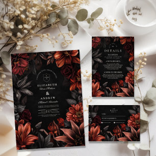 Cartão De Agradecimento Antique Art Nouveau Casamento Floral