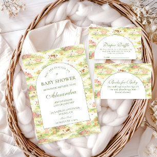 Convite Chá de Bebê no Jardim Caprichoso do Celeiro