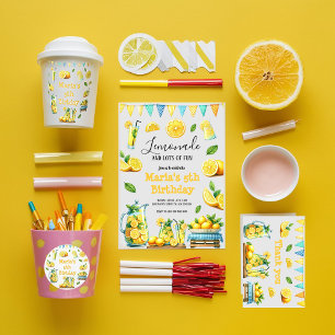 Convite Festa de primeiro aniversario de Pão de Limonada d