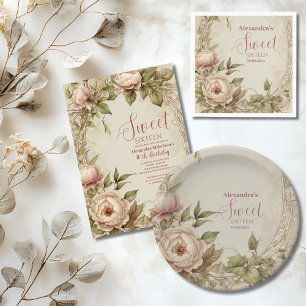 Convite Molho Pastel Floral Molhado Aquecedor 16