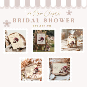 Convite Um novo capítulo começa o chá de panela gótico