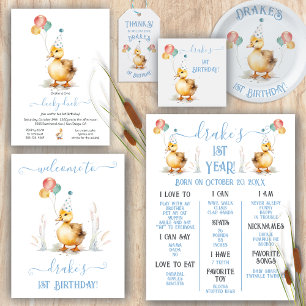 Convite Festa de primeiro aniversario do Duque Sortudo