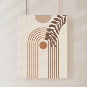 Foto Dandelion, Espiral Laranja, Arte Abstrata Boho
