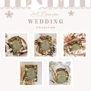 Cartão RSVP Casamento de Quadros Botânicos Românticos de Arte 