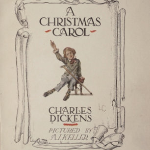 Notas Cartão de Presente do Vintage Dickens Scrooge Vem 