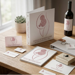 Cartão De Visita Quadrado Doula Pregnancy Enfermeira Nova Mãe Treinador de 