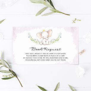 Convite Chá de fraldas de Elefante para Bebê Cora d'Água