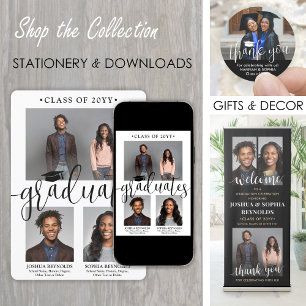 Convite Dois Formandos Festa Conjunta de Fotos