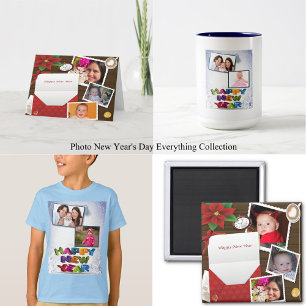 Feliz ano novo com Holly adicione seu caneca de fo