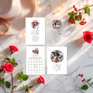 Convite Chá de panela "Off to Altar" inspirado no Derby