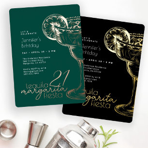 Adesivo Redondo Festa de aniversário Margarita Fiesta Verde Modern