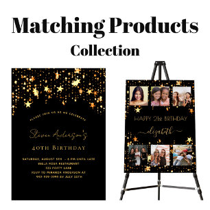 Festa de aniversário de orçamento estrelas de ouro