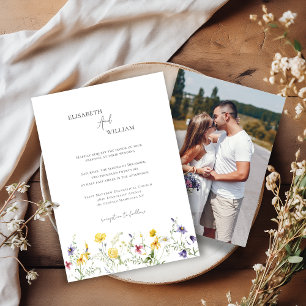 Cartão De Informações Roupa de Casamento Pastel primavera Summer