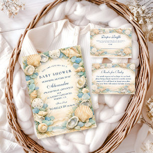 Convite Chá de Bebê da Oyster And Starfish