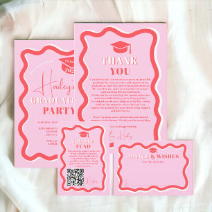 Cartão De Informações Graduação do fundo ondulado de curva retrógrada co