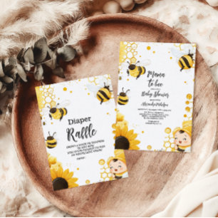Cartão De Informações Mamãe para Bee Wildflower Honeybee Mamãe Livros pa