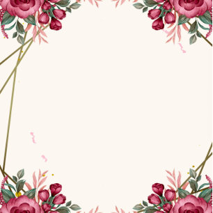 Convite Dusty Rosa Geométrico Floral Wedding