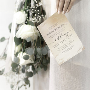 Convite Praça de Casamento Luxe Fosco Amarelo-Dourado