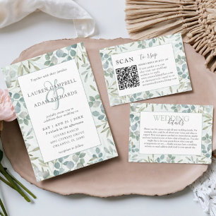 Eucalyptus Watercolor Invitation