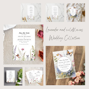 Reserve A Data Elegante Boho Flor de Campo Bloom Salve a data