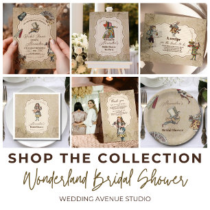 Etiqueta Alice No País Das Maravilhas Chá de panela Da Hist