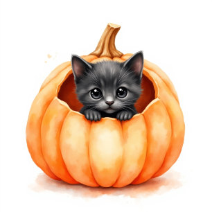 Camiseta Halloween "Gatinho e Vassoura"