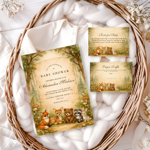 Convite Chá de Bebê Floresta Amiga