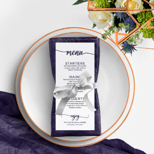 Convite Horário de Fim de Semana Marinho Chic Elegante Azu