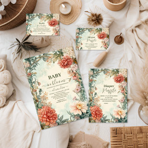 Prato De Papel Bebê em Bloom Floral