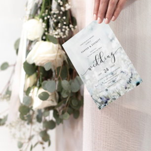 Convite Casamento de Marinha Selvagem de Mata