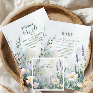 Prato De Papel Bebê Floral Elegante Blush em Sangue