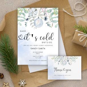 Convite Querida, está frio fora do chá de fraldas