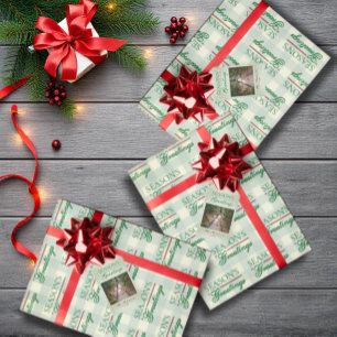 Etiqueta Para Presente Saudações da temporada Gingham Natal