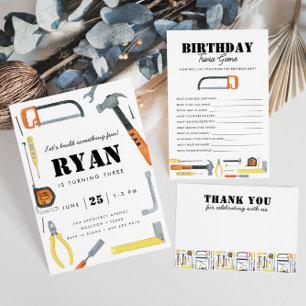 Convite Montagem de vamos! Aniversário da Ferramenta de Co