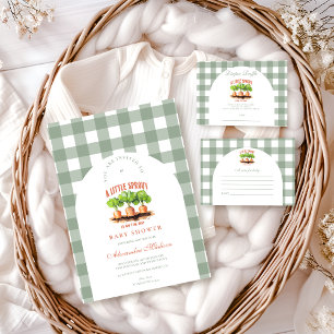 Cartão De Informações Livros para Chá de fraldas de broto para bebê