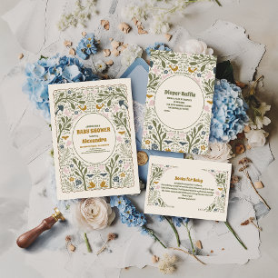 Prato De Papel Chá de fraldas Rustic Green Woodland Fern