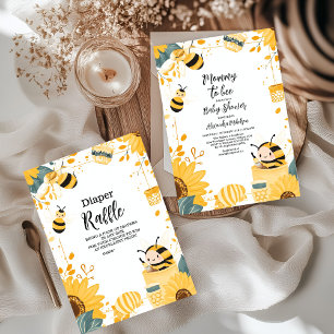 Convite Mamães de colheita para o Chá de fraldas de flores