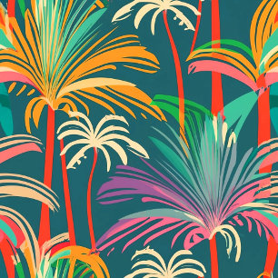 Convite Festa de Aniversário da Praia Palm tree deixa o so