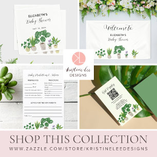 Convite para Chás de fraldas de Plantas Potentes n