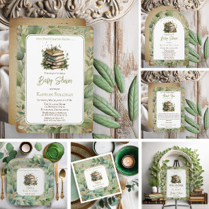 Convite Nosso Próximo Capítulo Começa Chá de fraldas Livro