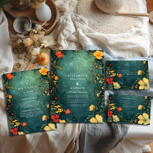 Cartão De Agradecimento Antique Arte Floral Nouveau Casamento