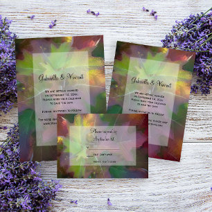 Convite Casamento de Hydrangea de Folha de Carvalho