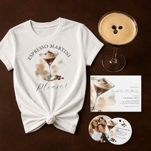 Camiseta T-shirt Espresso Martini, bonita e engraçada