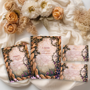 Convite Pequena Princesa Fairytale Chá de fraldas